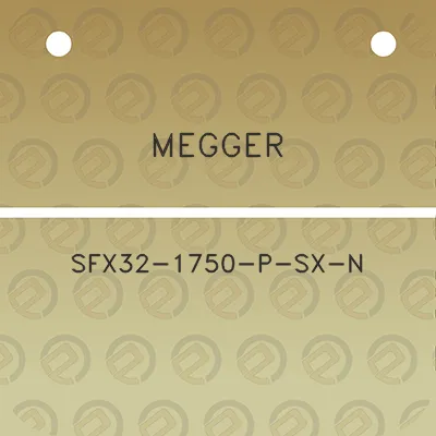 megger-sfx32-1750-p-sx-n