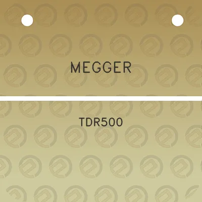 megger-tdr500