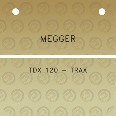 megger-tdx-120-trax