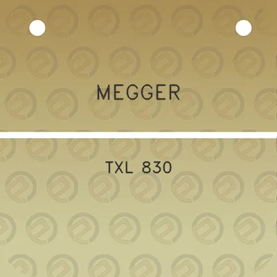 megger-txl-830