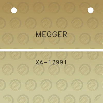 megger-xa-12991