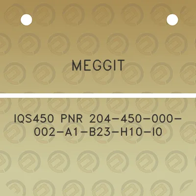 meggit-iqs450-pnr-204-450-000-002-a1-b23-h10-i0