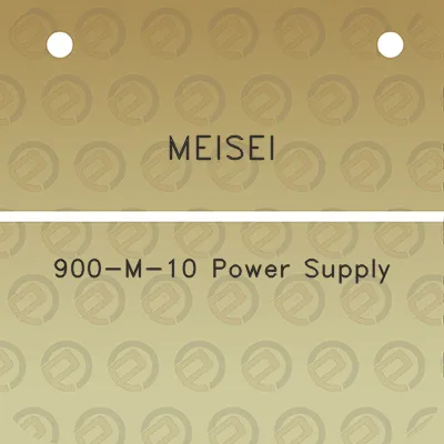 meisei-900-m-10-power-supply