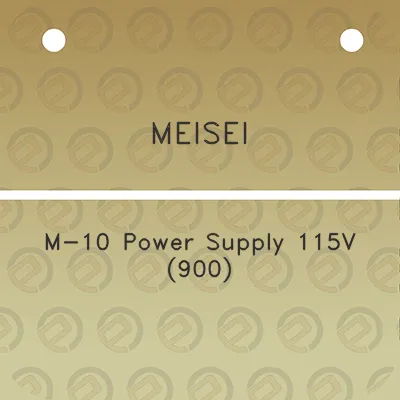 meisei-m-10-power-supply-115v-900