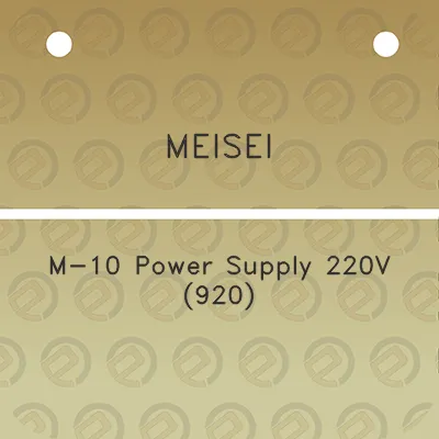 meisei-m-10-power-supply-220v-920