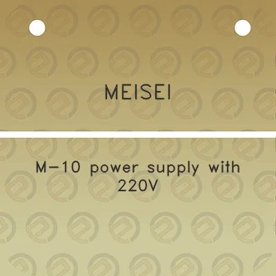 meisei-m-10-power-supply-with-220v