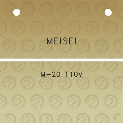 meisei-m-20-110v