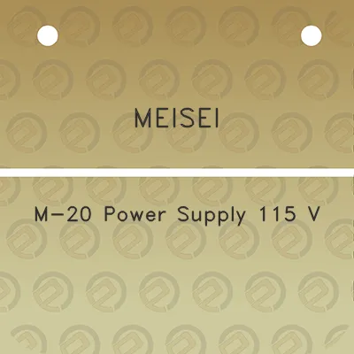 meisei-m-20-power-supply-115-v