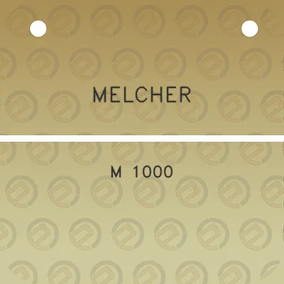 melcher-m-1000