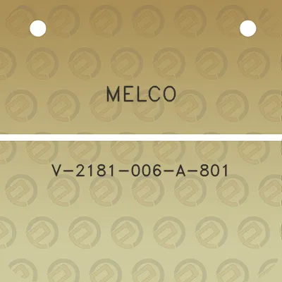 melco-v-2181-006-a-801