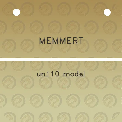 memmert-un110-model