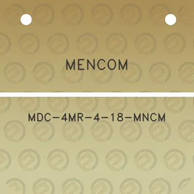 mencom-mdc-4mr-4-18-mncm