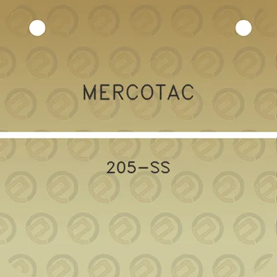 mercotac-205-ss