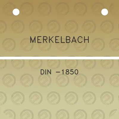 merkelbach-din-1850