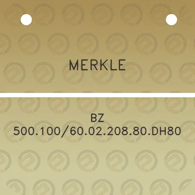 merkle-bz-500100600220880dh80