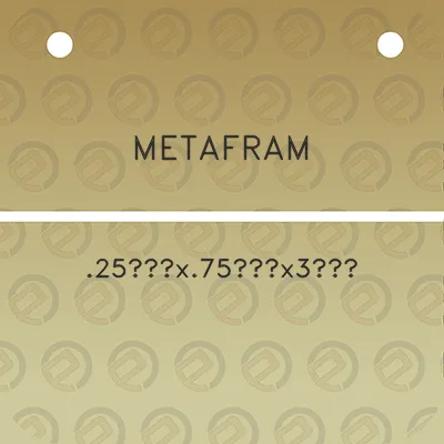 metafram-25x75x3