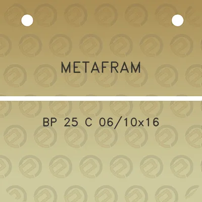 metafram-bp-25-c-0610x16