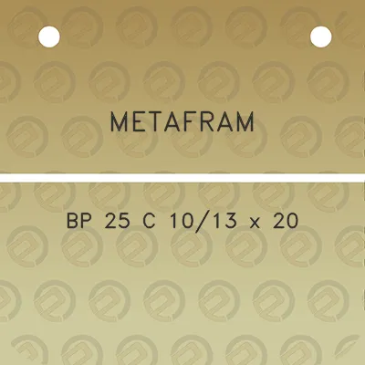 metafram-bp-25-c-1013-x-20