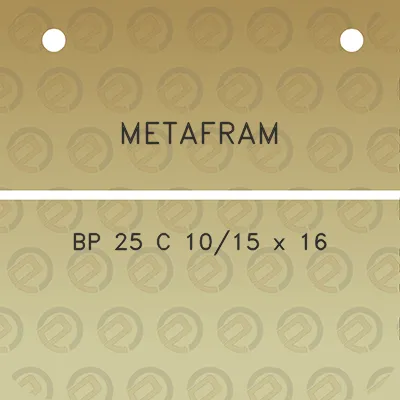 metafram-bp-25-c-1015-x-16