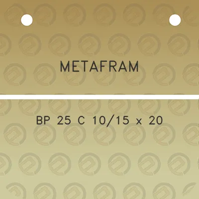 metafram-bp-25-c-1015-x-20