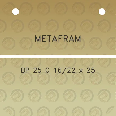 metafram-bp-25-c-1622-x-25