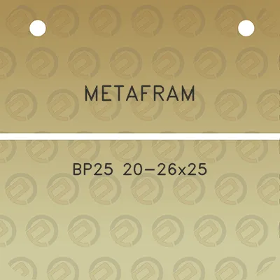 metafram-bp25-20-26x25