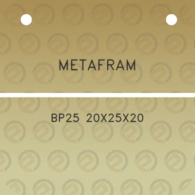 metafram-bp25-20x25x20