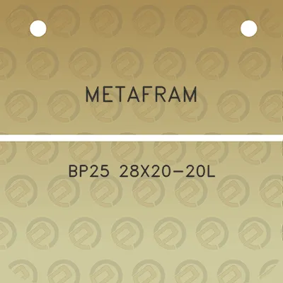 metafram-bp25-28x20-20l