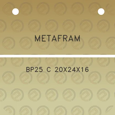 metafram-bp25-c-20x24x16