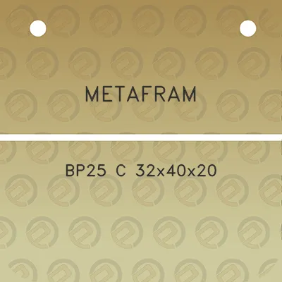 metafram-bp25-c-32x40x20