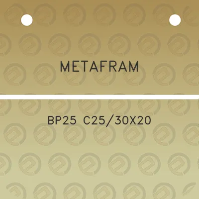 metafram-bp25-c2530x20