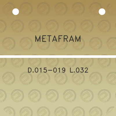 metafram-d015-019-l032