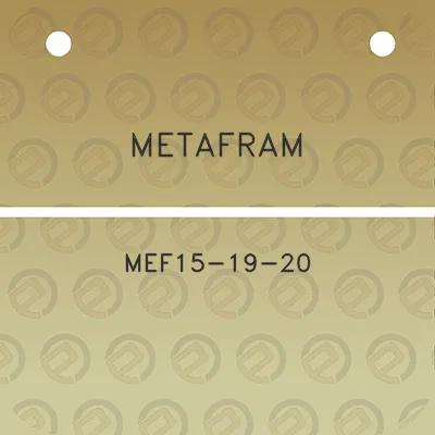 metafram-mef15-19-20