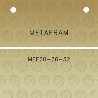 metafram-mef20-26-32