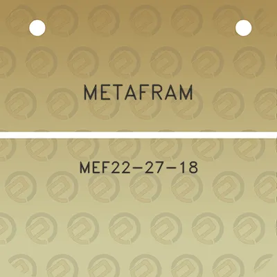 metafram-mef22-27-18