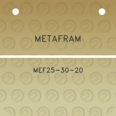 metafram-mef25-30-20