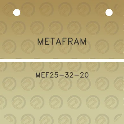 metafram-mef25-32-20