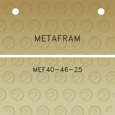 metafram-mef40-46-25