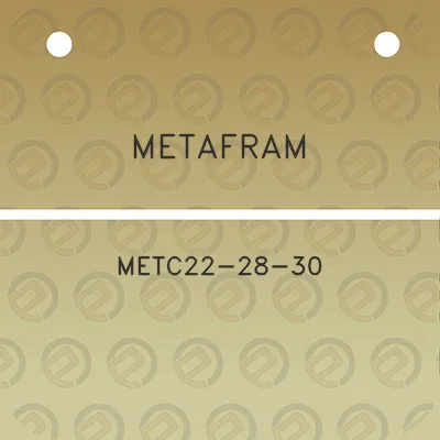 metafram-metc22-28-30