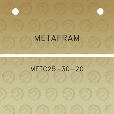 metafram-metc25-30-20