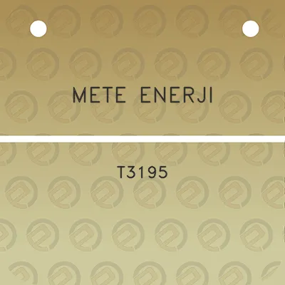 mete-enerji-t3195