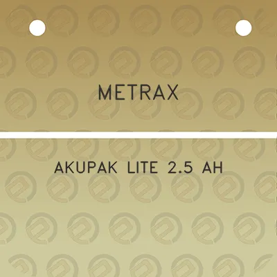 metrax-akupak-lite-25-ah