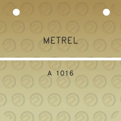 metrel-a-1016