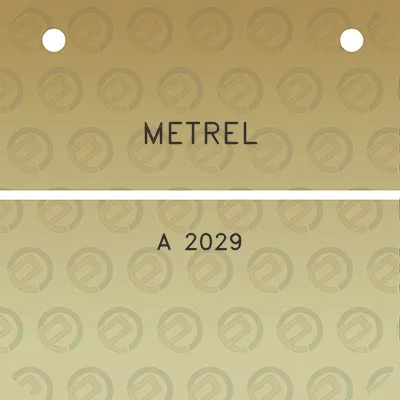 metrel-a-2029