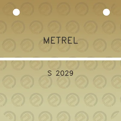 metrel-s-2029