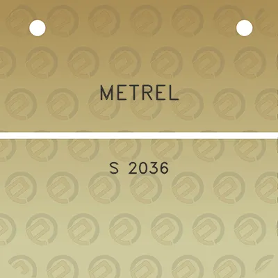 metrel-s-2036