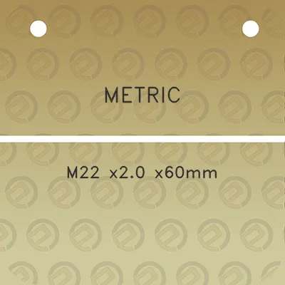 metric-m22-x20-x60mm