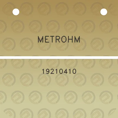 metrohm-19210410