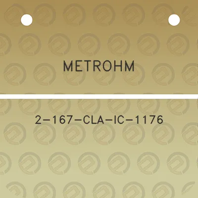 metrohm-2-167-cla-ic-1176