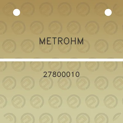 metrohm-27800010